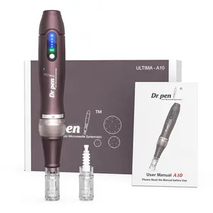 A-10 Rechargeable Pen Nano Microcrystal Skin Rejuvenation Device for Home Use with Advanced LED Display