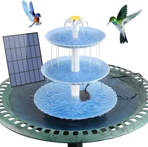 AISITIN 3.5W Solar Bird Bath Fountain Set, 2024 Upgraded DIY Solar Fountain Detachable for Bird Bath, Water Basin,Garden Decoration，Outdoor Bird Feeder