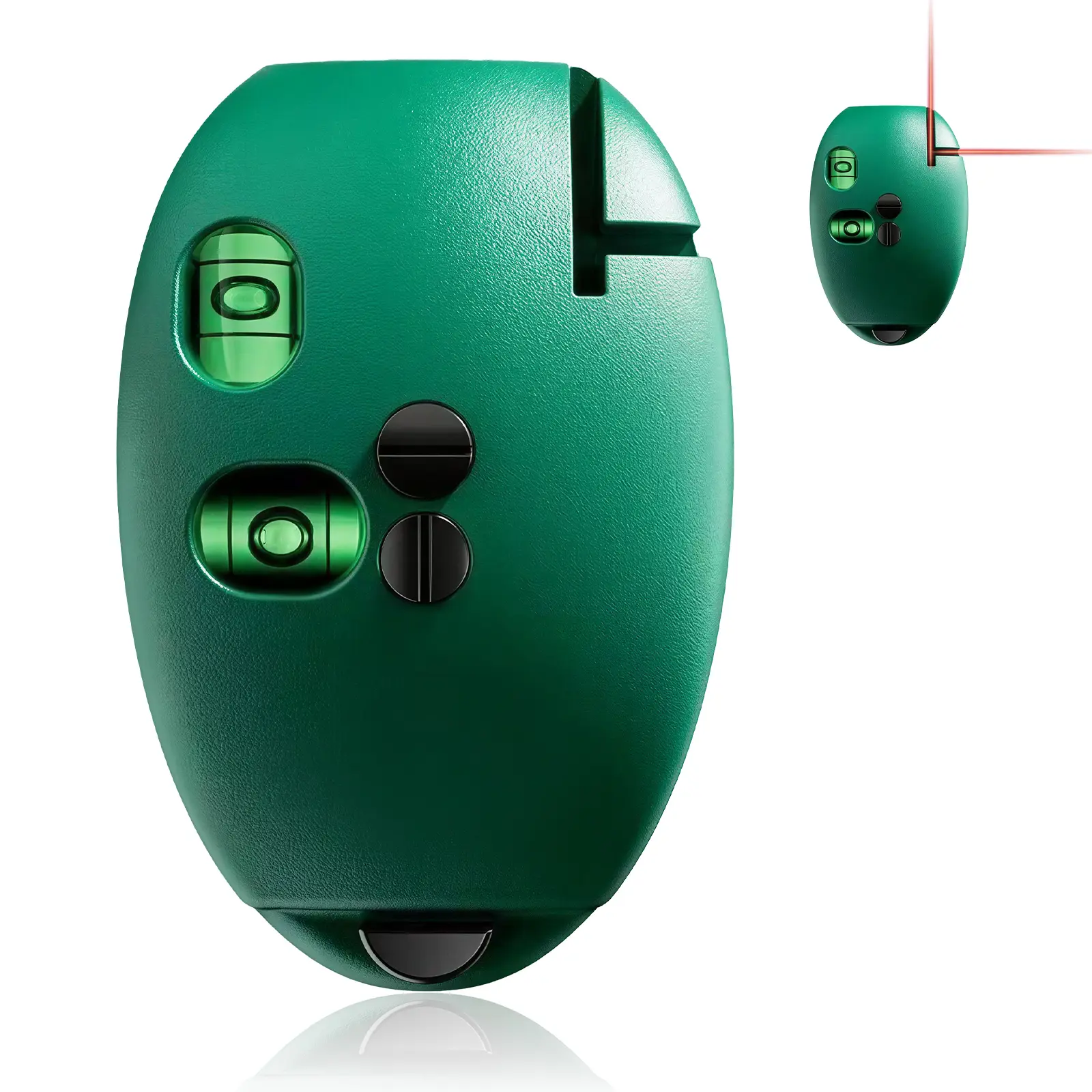 90° Self-Leveling Electronic Laser Unit, Red Green Lasers Parallel Line Alignment Construction Tool with Multiple Mounts, Portable Measuring Tool