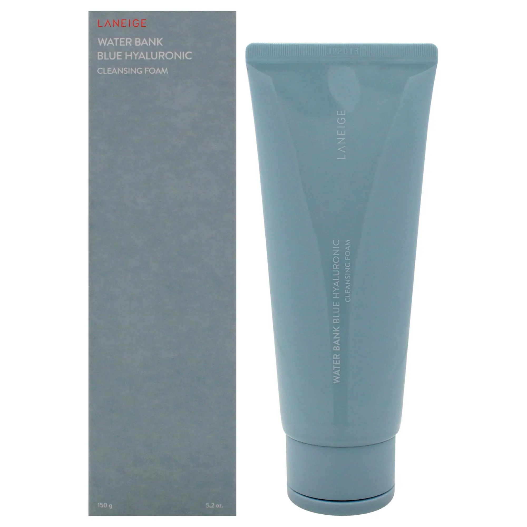 Laneige Water Bank Blue Hyaluronic Cleansing Foam - Unisex Formula Face Care Product for Adults, 5.2oz Tube Cleanser, Face Care Products, Daily Wash