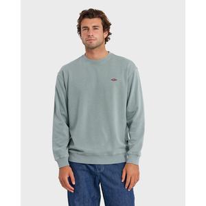 Quiksilver | Saltwater Mineral Wash Crewneck Sweatshirt | Men's Soft Hand Feel Regular Fit | Everyday Wear & Casual Streetwear
