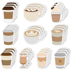 10Pcs Coffee Cup Sticky Notes Set Playful Self-Adhesive Memo Pads Essential stationery for coffee enthusiasts at work or study Ideal gifts for students, classroom rewards, or birthday party favour bag fillers