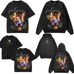 Jolyne Cujoh Stone Ocean Jojo Shirt Japanese Anime Double-Sided Print Washed JoJo Heavyweight Gift for Fans shirts men graphic tee Fabric Menswear