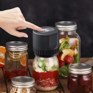 ElectricJar Vacuum Sealer, Portable USB Rechargeable Vacuum Sealer, Portable Food Storage Machine for Home, Outdoor, Camping, Office, Kitchen Gadgets, Containers