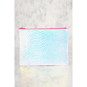 Sexy Silver Reptile Texture Coin Purse