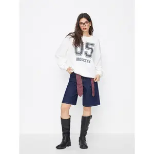Cider 05 Brooklyn Cotton-blend Graphic Oversized Sweatshirt