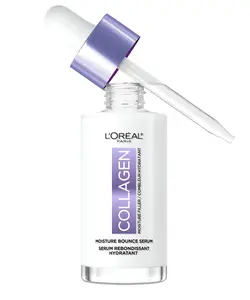 Collagen Moisture Bounce Serum, 72H Hydration, Pure Collagen, Glycerin, & Squalane for Bouncy & Radiant Skin, For All Skin Types, L’Oreal Paris
