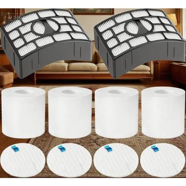 Replacement Vacuum Filters for Shark Rotator Powered Lift-Away - Compatible with NV650, NV750W, NV751, NV752, XFF650 - High Efficiency Dust Trapping - Washable & Reusable - Perfect Fit for Multiple Shark Models - Durable Multi-Layer Filtration