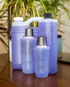 Morgan Taylor Strip Ease Lacquer Remover - Professional Strength Nail Polish Remover for Fast & Gentle Removal, Acetone-Based Formula, Removes Stubborn Polish & Glitter Effortlessly.