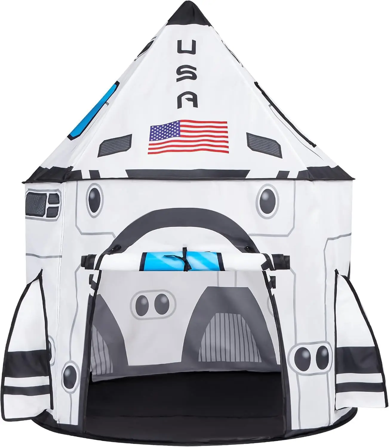 2025 Toys for Kids Rocket Ship Play Tent Pop up Play Tent Indoor Outdoor Spaceship Playhouse Tent Set Kids Outdoor Play