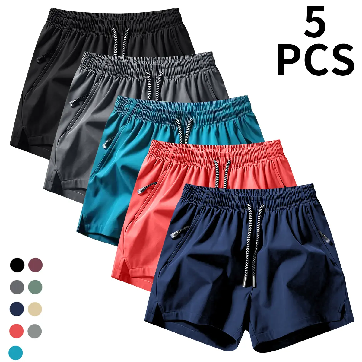 Vibrant Men's Running Shorts in Bright Colors - Quick-Dry Athletic Fitness Shorts for Gym Training - Lightweight Performance Workout Gear for Men best gifts, Gym Shorts, Athletic Shorts