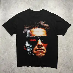 Terminator T-800 Heavyweight Unisex T-Shirt, Big Head Vintage