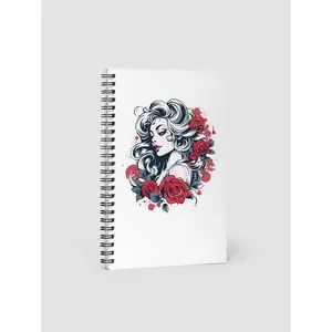 Roses &amp; Ink Spiral Notebook