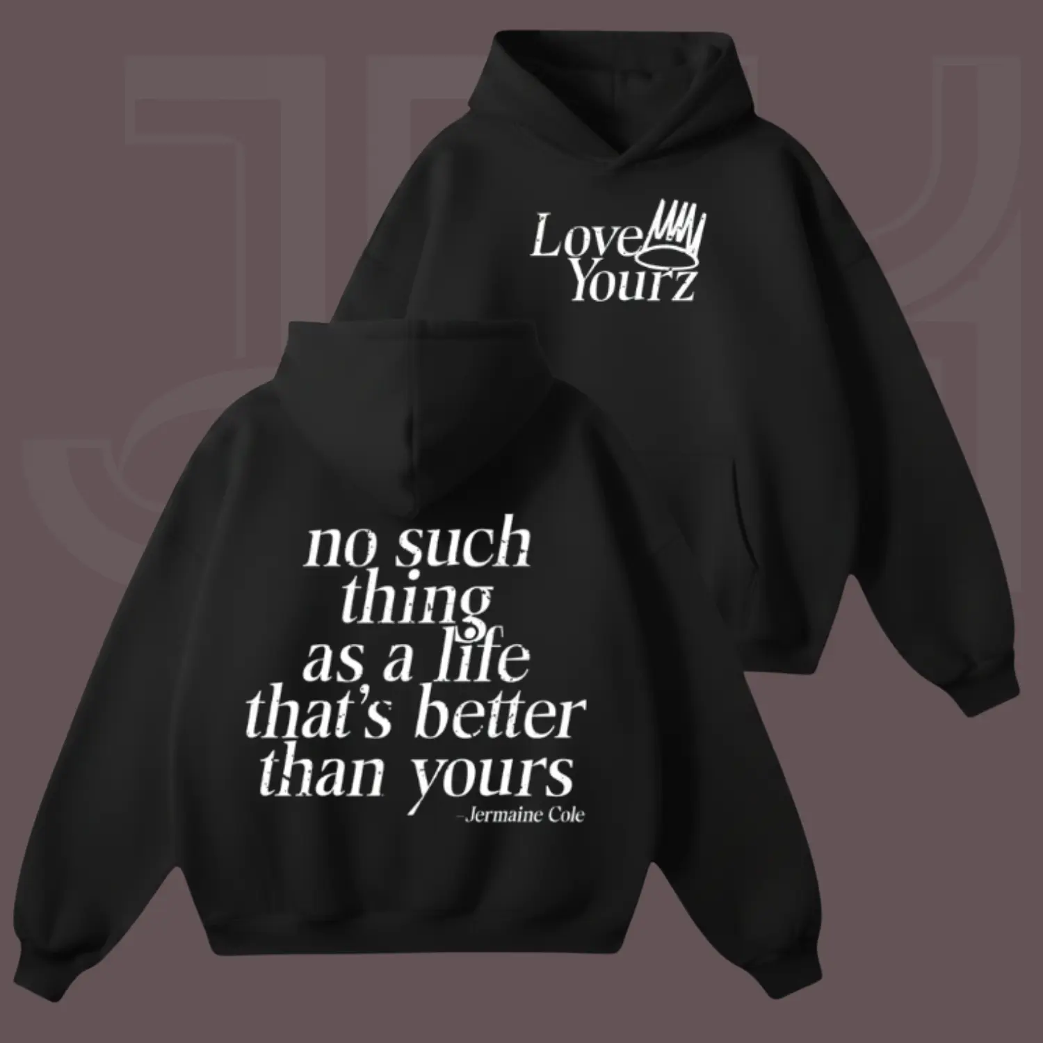 J Cole Dreamville Love Yourz Lyrics Graphic Hoodie, Hip Hop Vintage Style Unisex Sweatshirt, Rap Music Fan T-Shirt, Gift For Man And Women, Full Size, Full Colors