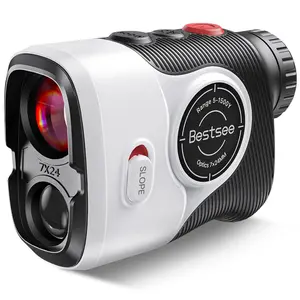 Golf Laser Rangefinder with Slope, 1500Y Range Finder, 0.3s Flagpole Locking Vibration, 7X Magnification, Magnet Stripe, 85% Transmission Lens for Golfing/Hunting, Golf Accessories for Men