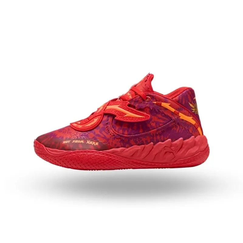 Men's Below-the-Ankle Cool Laces Casual Trainers - Crowd Surf Red Tie-Dye Athletic Footwear with Lightweight Responsive Foam Cushioning, Sculpted Details, Recycled Mix, MB-05 Drop