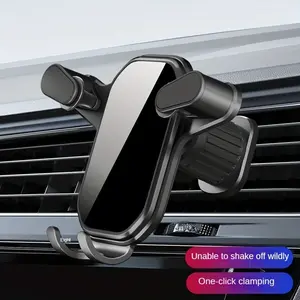 New Gravity Car Phone Holder 360° Adjustable Rotating Mobile Phone Holder Car Cellphone Mount GPS Support Car Vent Phone Holder Expansion Hook Car Accessory Suitable for Apple Samsung Xiaomi Huawei