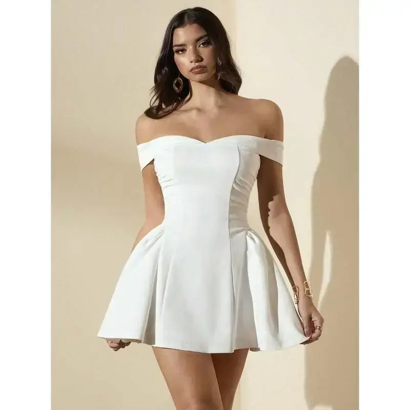 white flowy off the shoulder dress - TikTok Shop white flowy off the shoulder dress - TikTok Shop