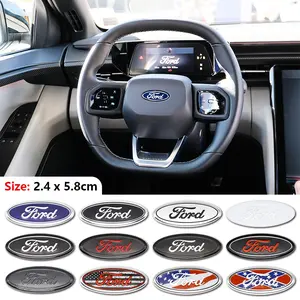 Ford Universal Car Steering Wheel Center Sticker, Personalized Interior Decoration Decal, 1 Piece, Ford Specific Design, Sticker for cars