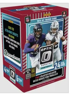 2025 Panini Donruss Optic v3 Football Blaster Box/Pack - Rated Rookie Pink Parallels - 4 Cards/Pack, 6 Packs/Box - Downtown/Uptown/Hash Marks Hunt!