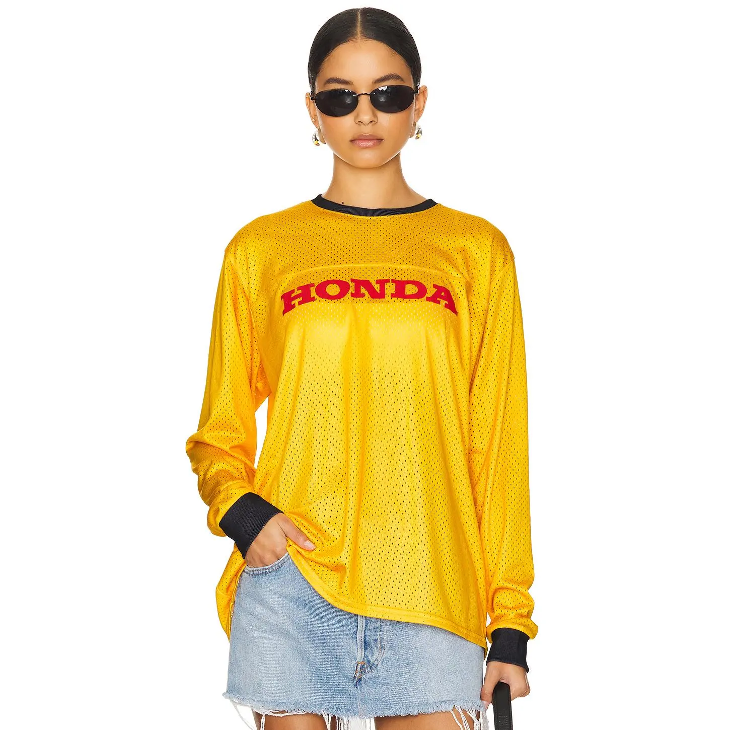CPTN Apparel x Honda Race Jersey in Gold Unisex CPTN Apparel x Honda Race Jersey in Gold Unisex