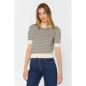 Norine Stripe Sweater Black