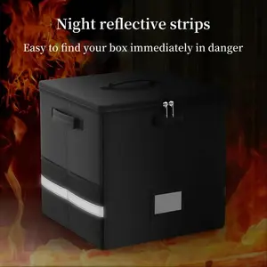 Foldable Heavy-Duty Vinyl Record Storage Box, Durable Material, Reinforced Structure, Handle and Lid, Portable Dust-Proof, Compact Design