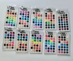Seasonal Color Palette Keychain | Personal Color Analysis Swatch | Portable Shopping Color Guide | Acrylic Color Chart
