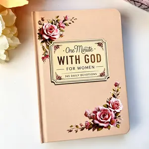 One Minute with God for Women, 365 Days Devotional Unlined Notebook, Portable Daily Reflection Planner, Self-Improvement Prayer Journal, Workbook Journal, Guided Journal, Perfect Gift for Female Friends and Family