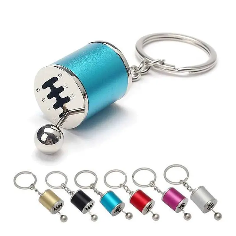 Metal Keyring Car Shifter Keychain - Six Speed Manual Transmission Fidget Gearbox Toy for Adults, Teens, and Kids