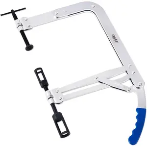 Universal Valve Spring Compressor Tool, Valve Spring Removal Tool & Adjustment Tool with 1" & 1-3/16" Adapters, Direct Action Valve Spring Compression Tool for Cars Trucks and More