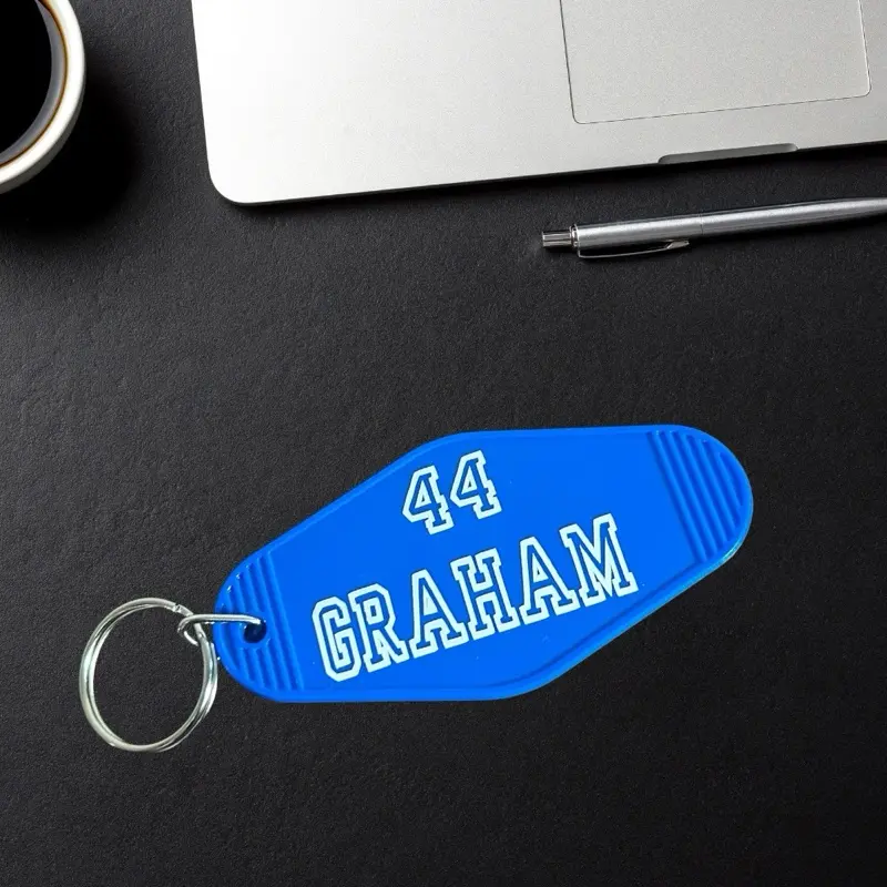 Off Campus Motel Keychain, Inspired by Book Series & TV Show, Custom Character Keychain for Book Lovers