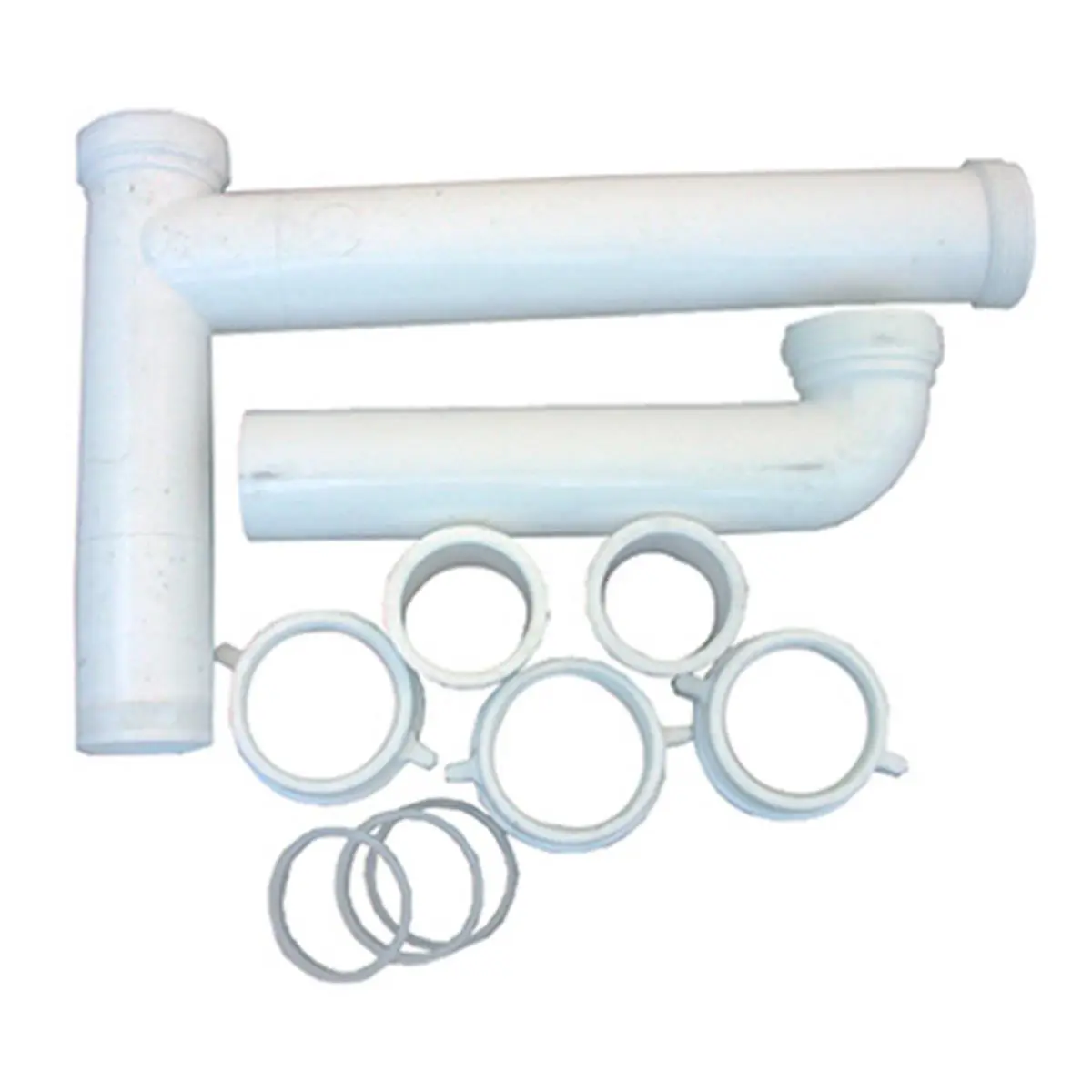 212 MAIN 1.5 in. Carded Plastic Tubular Kitchen Sink Drain Kit - Telescopic Adjustable, 1.5x16 in. Dimensions, Center Outlet, 0.55 lbs, for Kitchen Remodel