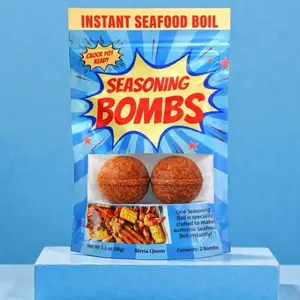 2 Seafood Boil Bombs - Spices Your Cooking with Flavor Spicy Garlic Mix