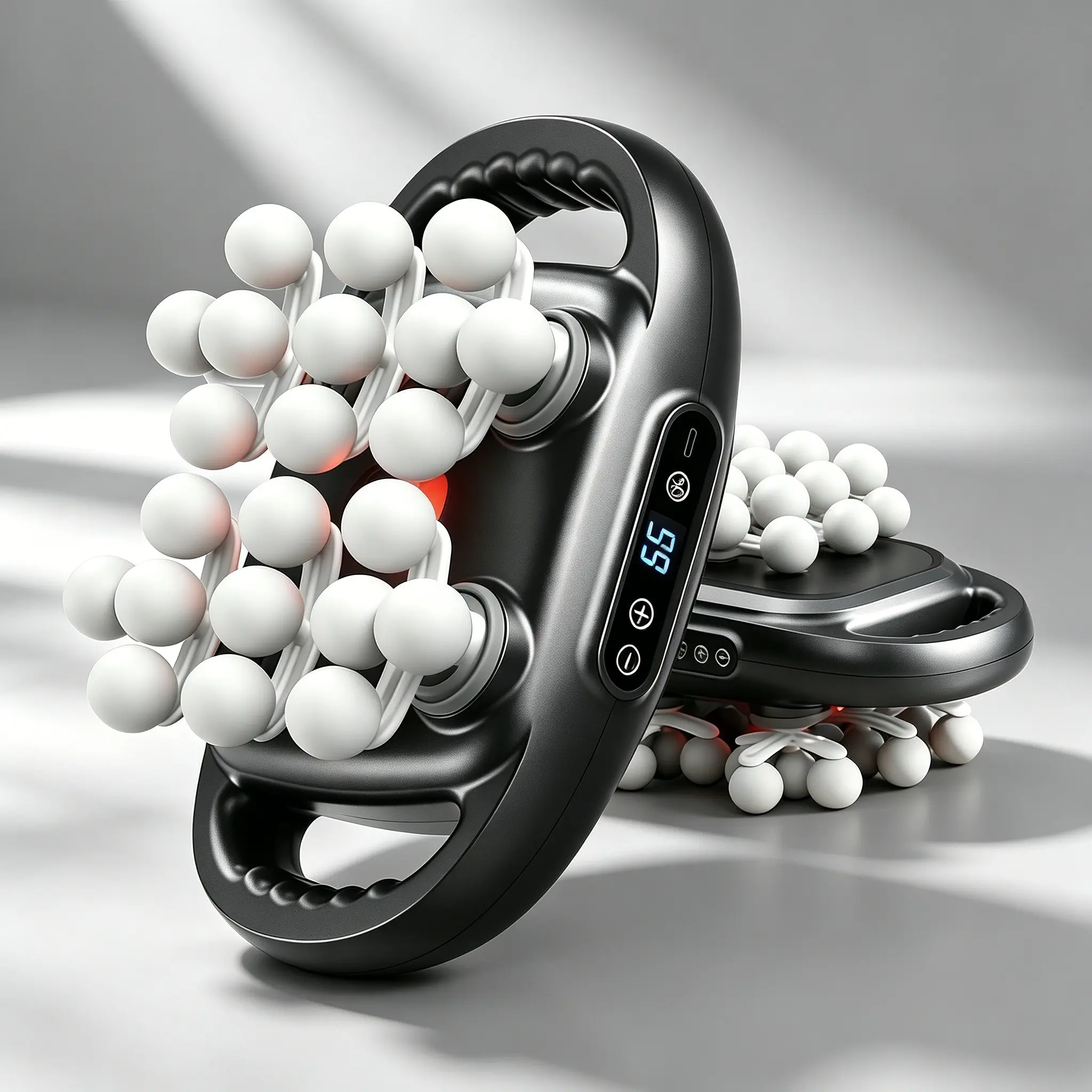 Multifunctional Rotating Ball Massager with Heating, Deep Muscle Kneading, Ideal for Athletes & Office Workers, New Massage Device, Portable Muscle Massagers, USB Rechargeable Massagers