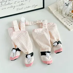 Pet spring and summer anti-dirt pants go out for walking, dustproof and mosquito-proof shoes and pants integrated anti-dirt pants breathable and skin-friendly dog mosquito-proof pants