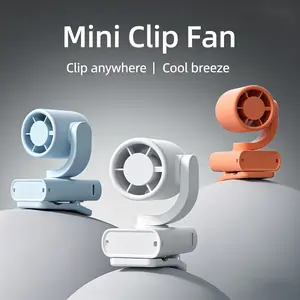 Clip-On Portable Fan, 15000RPM Brushless Motor, USB Rechargeable Mini Fan with LED Display, Multi-angle Adjustable. Ideal for Baby Stroller, Outdoor Use, Perfect Summer Gift for Women