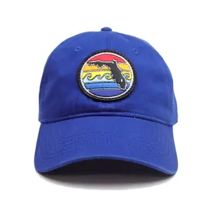 YOUTH FLORIDA SUNSET UNSTRUCTURED HAT - ROYAL