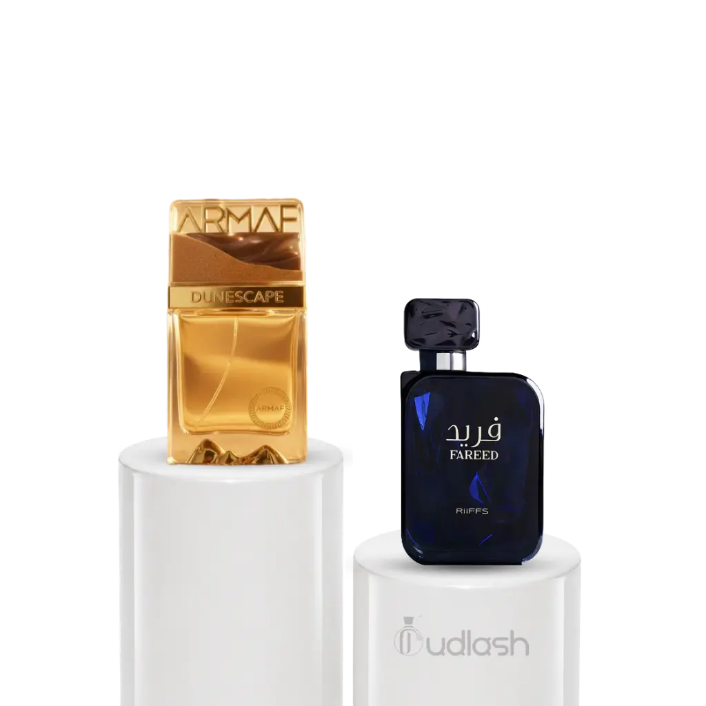 Oudlash Bundle | Armaf Dunescape + Riiffs Fareed | Unisex Fragrance | 100ML - 3.4 OZ | Blood Orange-Bergamot, Mandarin