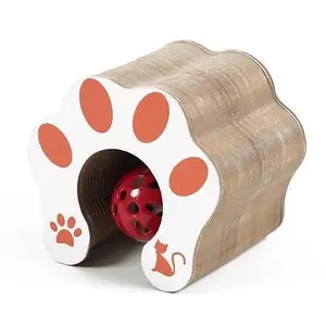 4 Pack Wooden Cat Scratcher Accordion Foldable Anti Scratch Interactive Cat Toy for Indoor Cats