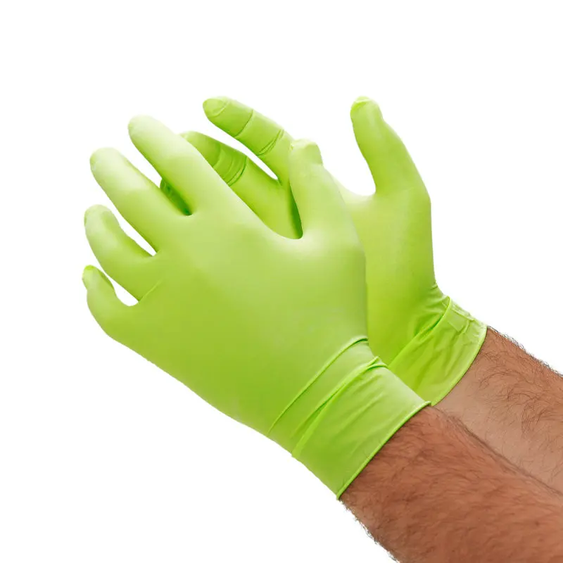 Flexzilla Heavy-Duty Nitrile Disposable Gloves - 6 Mil Thickness, FDA Approved, Powder-Free, Latex-Free, Chemical & Solvent-Resistant, Touchscreen Technology, 100 Gloves per Pack