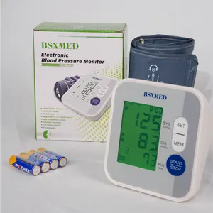 Electronic Blood Pressure Upper Arm MonitorAll-in-One Portable – Large LCD Display, One-Touch Operation 2x99 Reading Memory