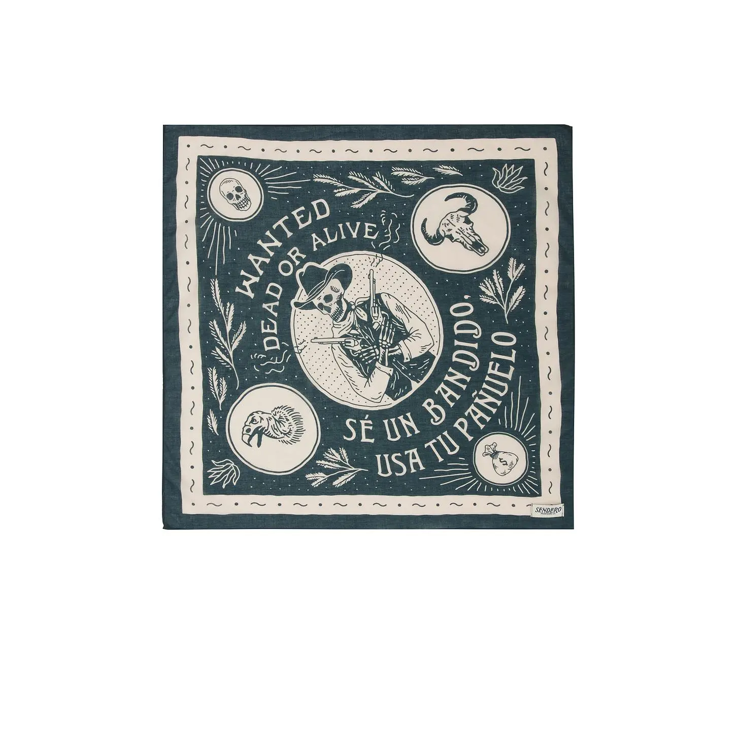 Sendero Provisions Co. Dead Or Alive Scarf in Teal