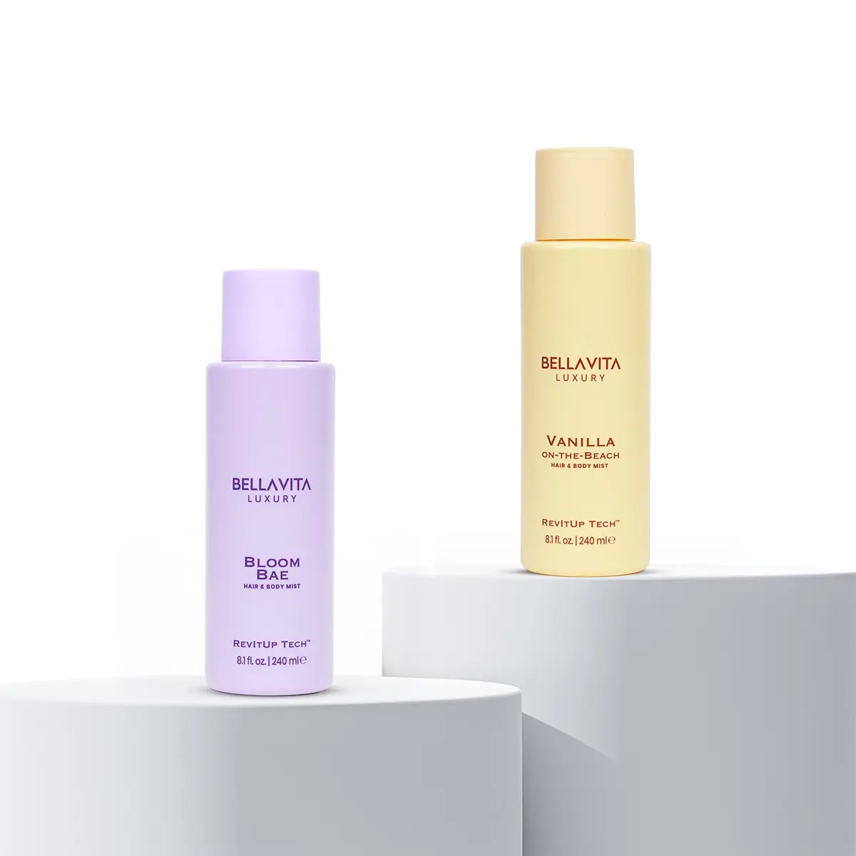 BellaVita Luxury Bloom Bae & Vanilla On The Beach Body & Hair Mist | TikTok Exclusive Body Mist Bundle |  2X240 ML (2x8.11 Fl Oz.)