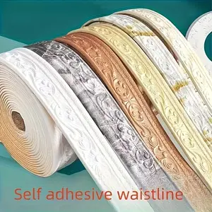 Self-Adhesive Edge Banding Strip, Foam Self-Adhesive Corner Trim, Thickened, 3.15x393.7 Inches, for Corners, Ceiling, Office, Warehouse, Living Room, Doorway