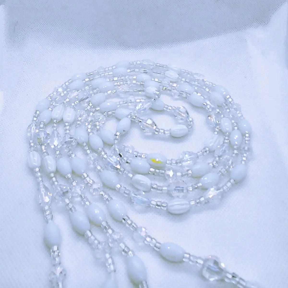 Women's I DO Waistbeads - Neutral Color Body Jewelry for Daily Use and Weddings, New Beginning Inspiration waistbeads waist beads.