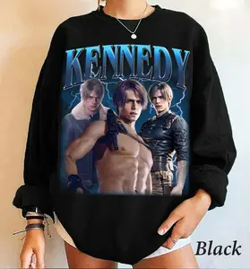 Retro Leon Kennedy Shirt, Retro 90s Style Resident Evil Sweater, RE Unisex Sweatshirt, Gift for Leon Fans