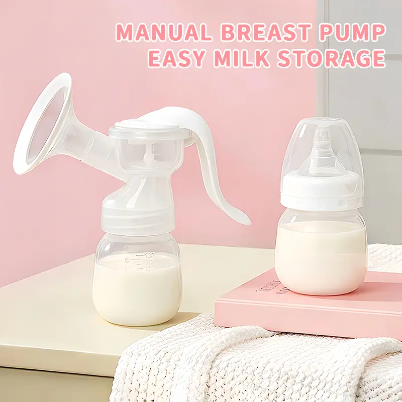 HOTMIR Portable manual breast pump bottle, combining milk expression, storage, and feeding in one, easily achieving multifunctional feeding Handheld Pump Hand Pump, Breast Milk Storage Solutions