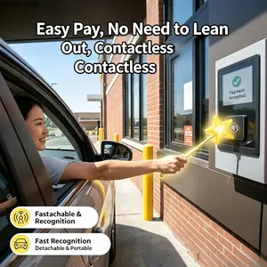 Detachable Star Magic Wand NFC Tap Stick, Contactless One-Touch Payment Tool, No Need to Lean Out Car Window, Perfect for Drive-Thru Coffee Shops, Gas Station Quick Checkout & Daily Convenient Contactless Transaction