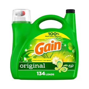 Gain Liquid Laundry Detergent, Original Scent, 194 fl oz, 134 loads, Freshness + Odor Fighting, Laundry Detergent Liquid Soap, HE compatible